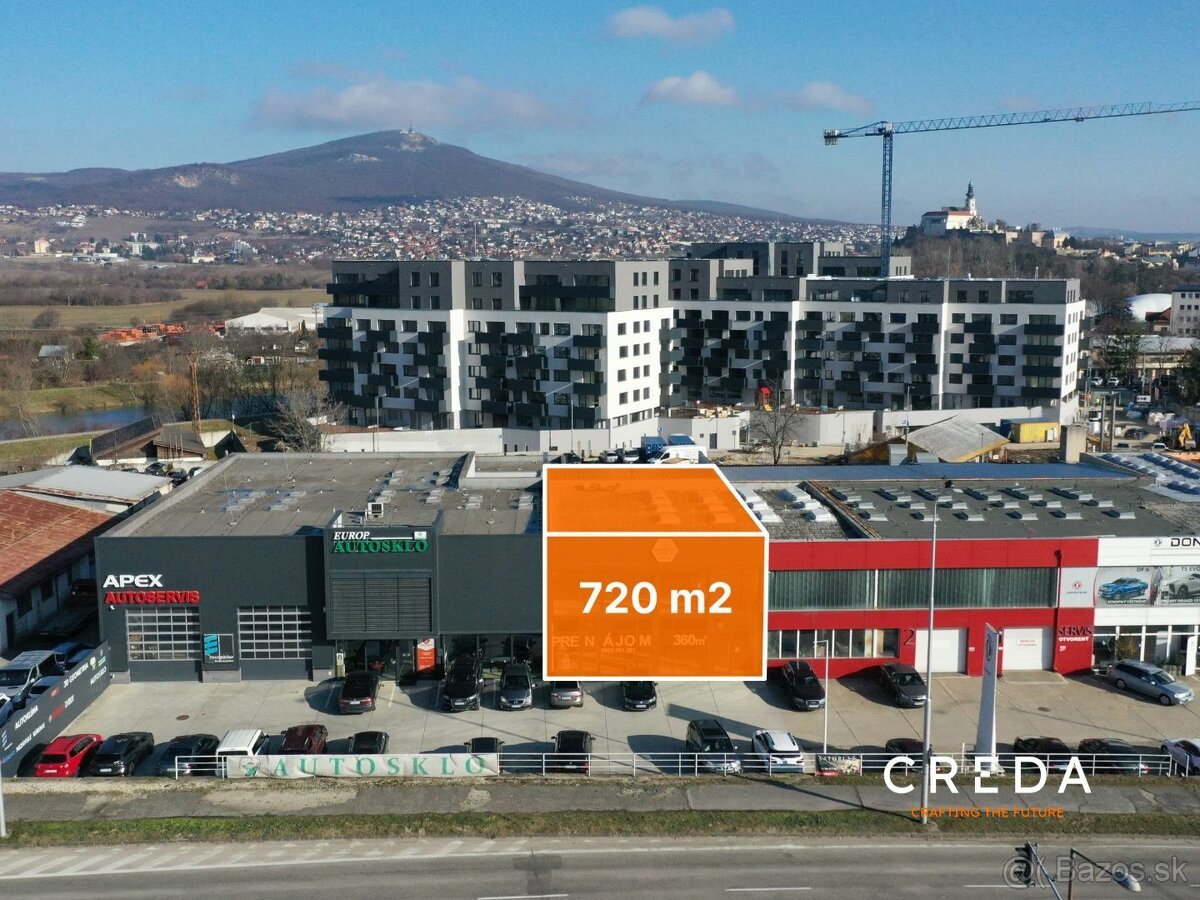 CREDA | prenájom komerčného objektu 720 m2, Nitra