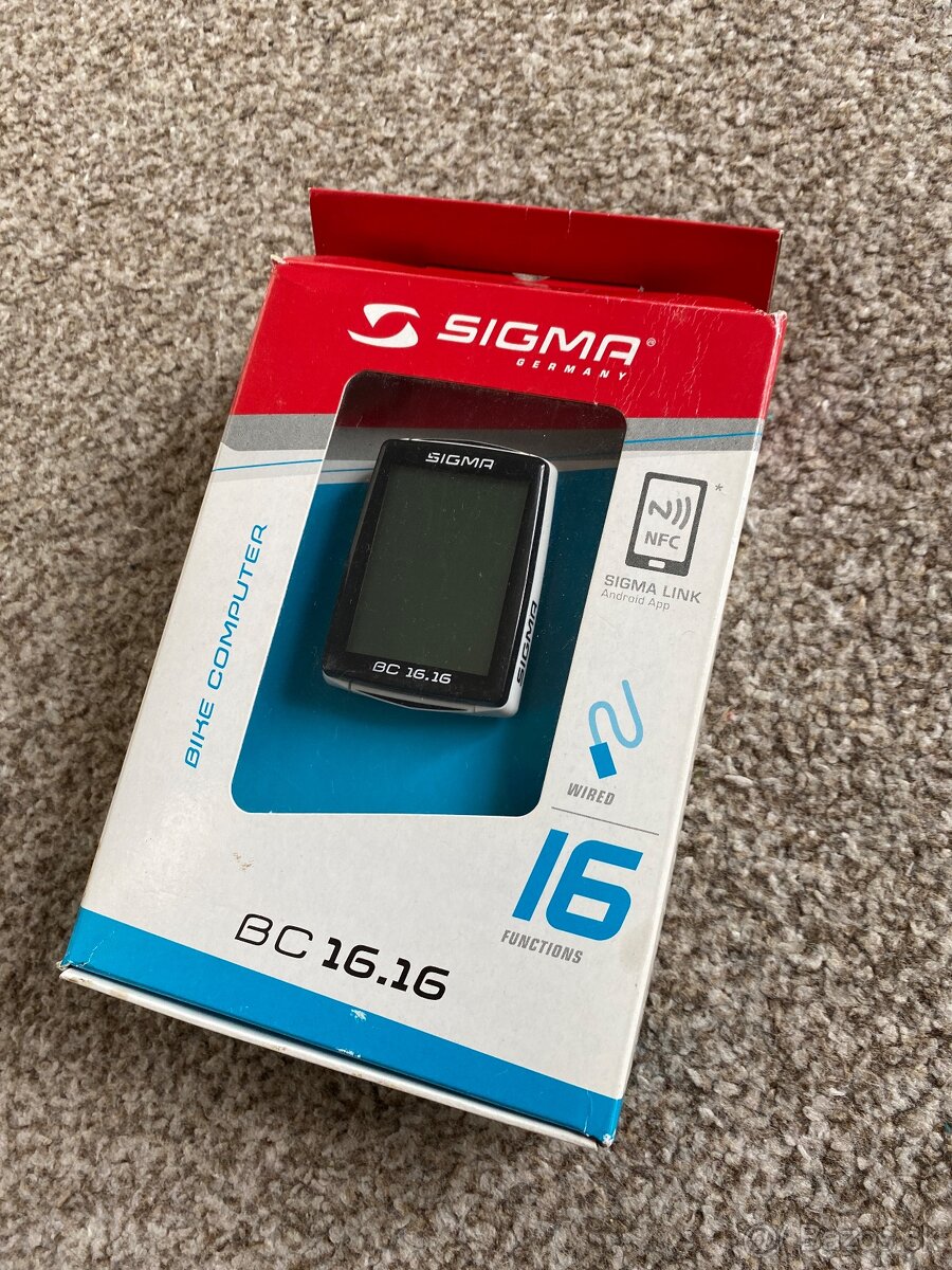 Cyklopočítač cyklo tachometer SIGMA BC 16.16