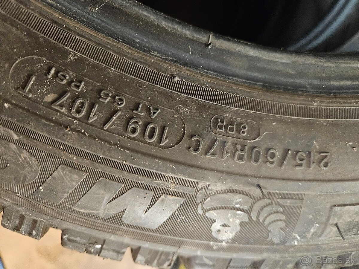 215/60 17 C MICHELIN ZIMNÉ spolu 120eu