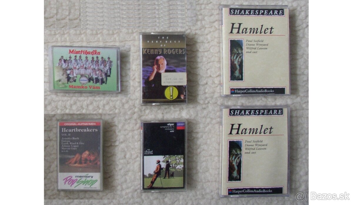 8x MC Shakespeare:Hamlet,Kenny Rogers,Edward Elgar,dychovka