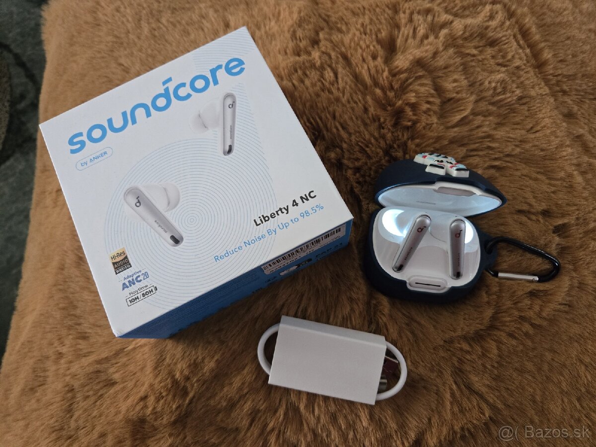 Predám Anker Soundcore Liberty 4NC White s potláčaním hluku