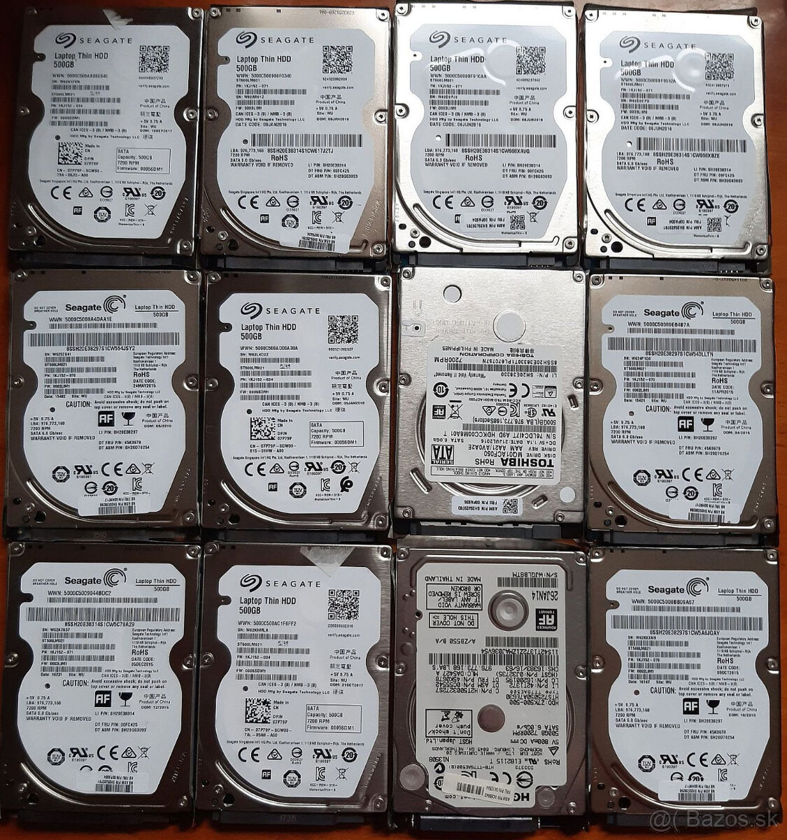 500GB HDD 2,5" 7200rpm 10ks 25€ množstevne zľavy po dohode