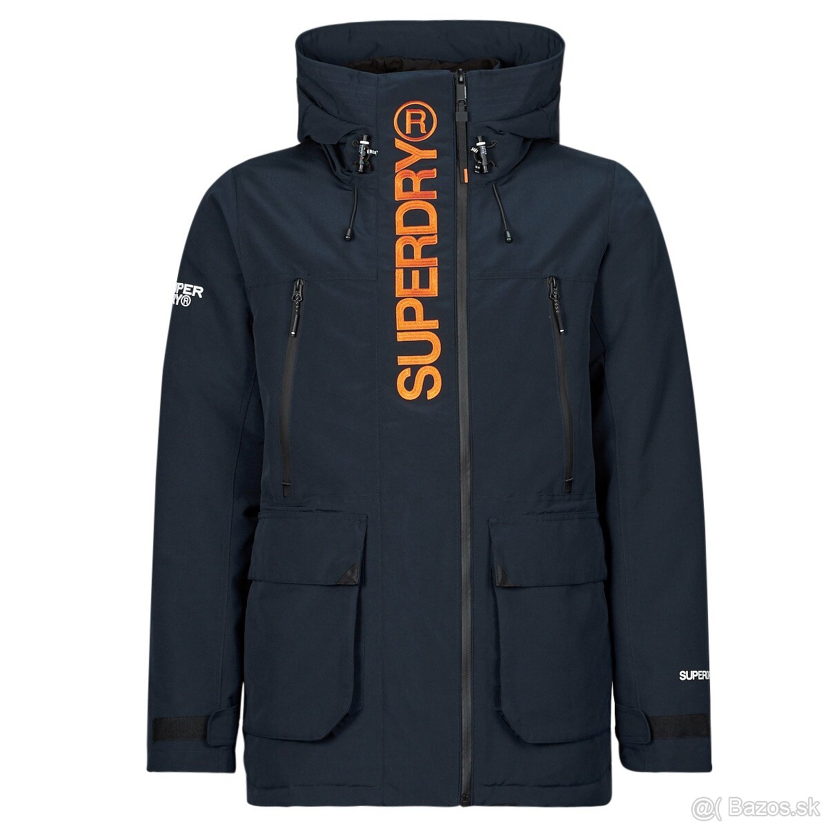 SUPERDRY ULTIMATE WINDCHEATER námornícka modrá / oranžová