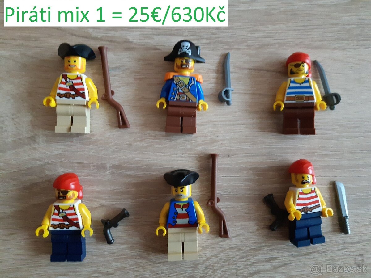 Predám LEGO mix nových a nehraných figúrok pirátov 1