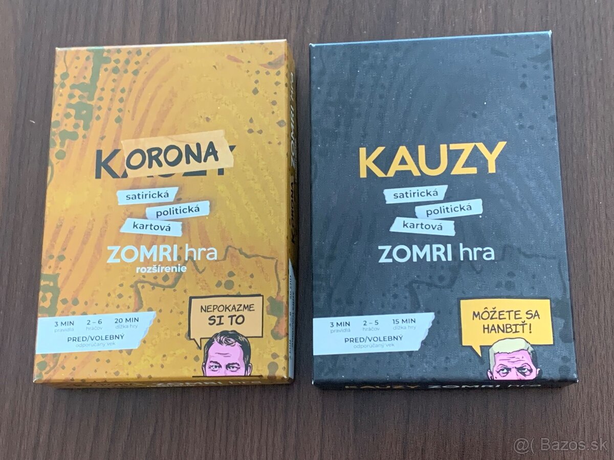 Zomri spoločenská hra Kauzy a Korona