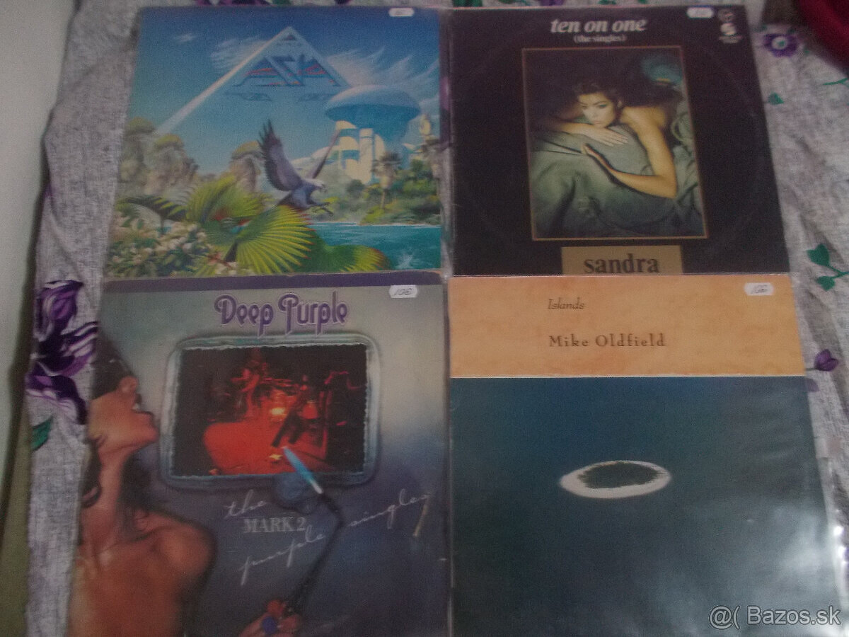 LP PLATNE ASIA  SANDRA DEEP PURPLE HEAVY METAL OLFIELD