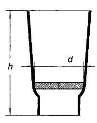 Laboratorné sklo - filtračný kelímok, sinter 0, 60/30 mm