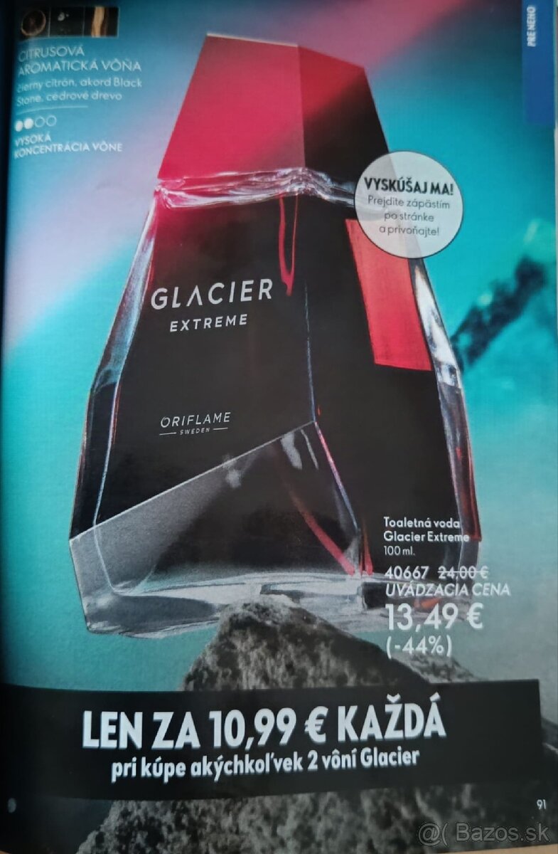 Oriflame pánsky parfém Glacier