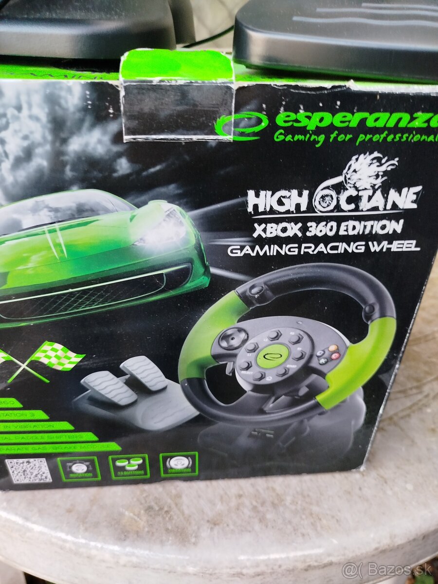 Xbox 360 racing gaming wheel