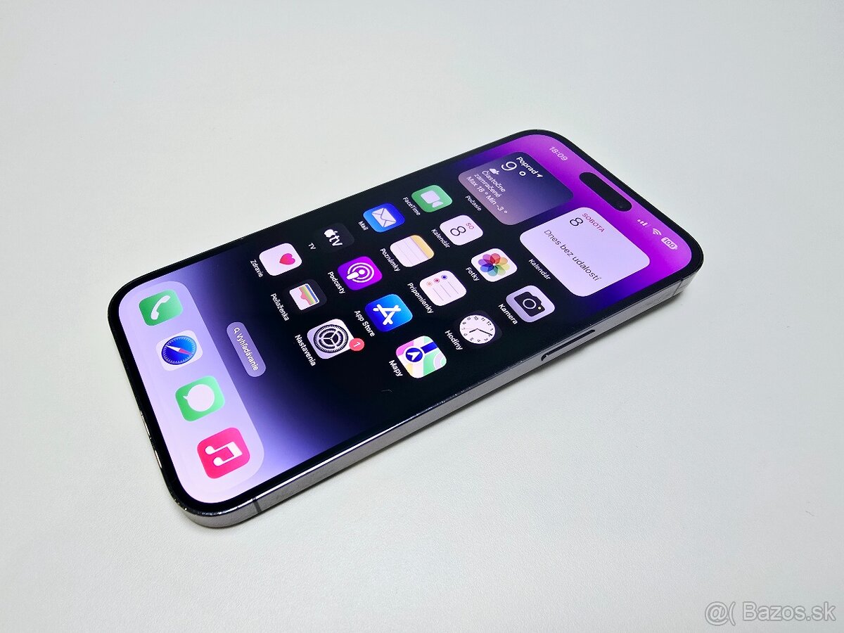 APPLE IPHONE 14 PRO MAX 256GB PURPLE ZDRAVIE BATÉRIE 100%