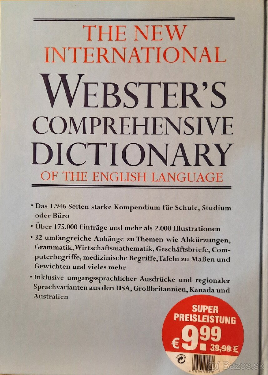 Slovník Websters Comprehensive Dictionary of the English