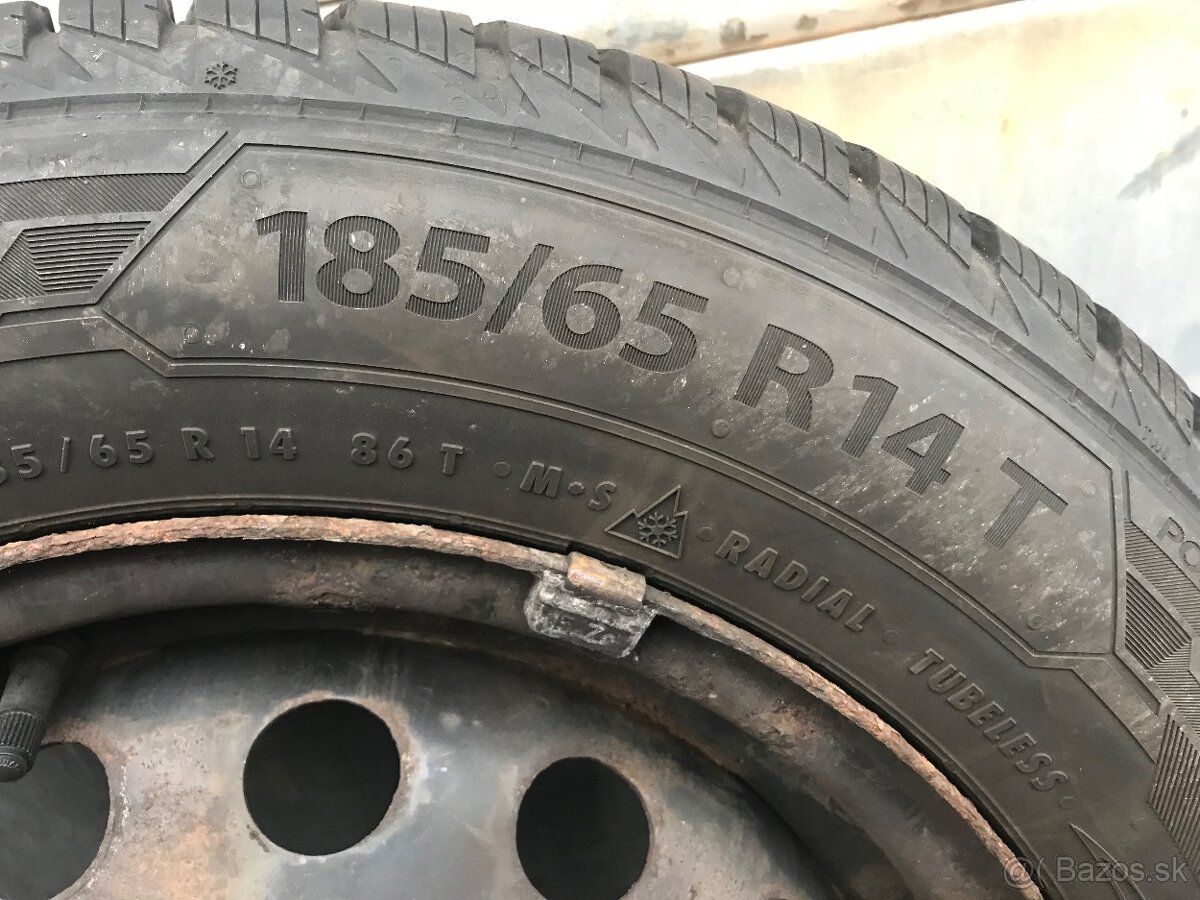 Zimné pneumatiky 185/65 R14 na diskoch