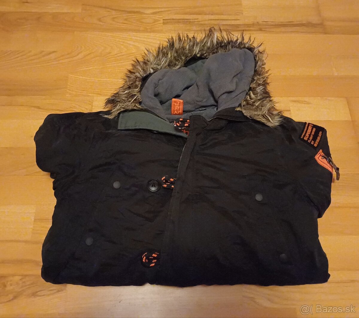 Superdry čierna parka