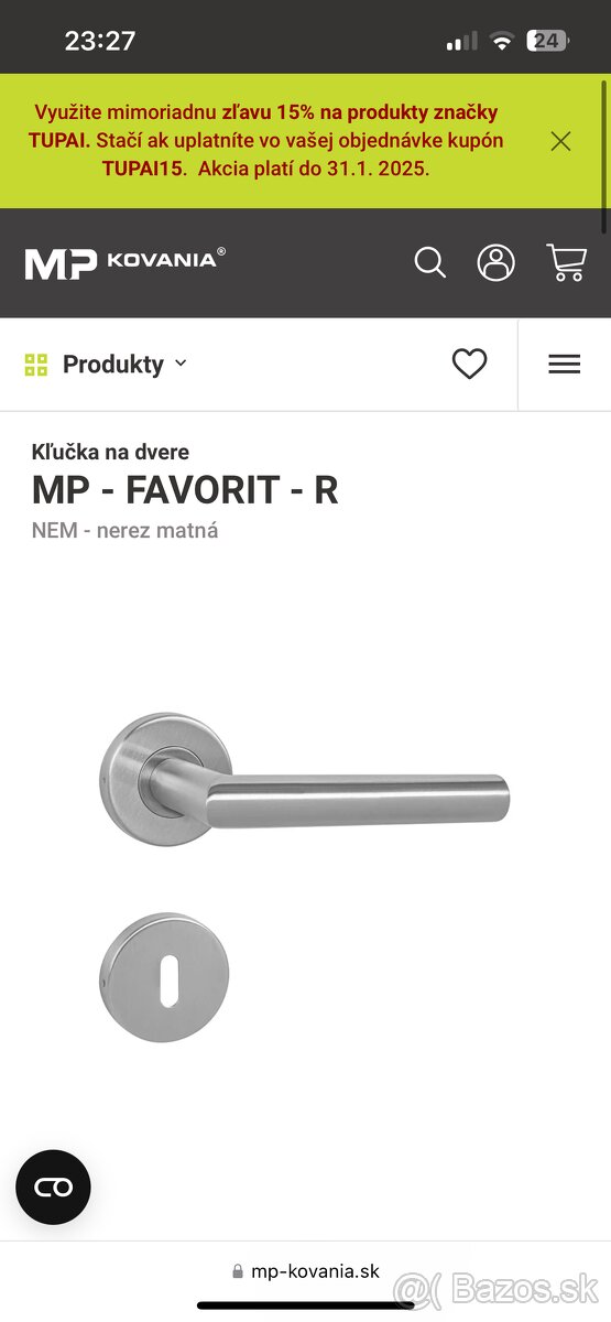 Predam Kľučky MP Favorit R