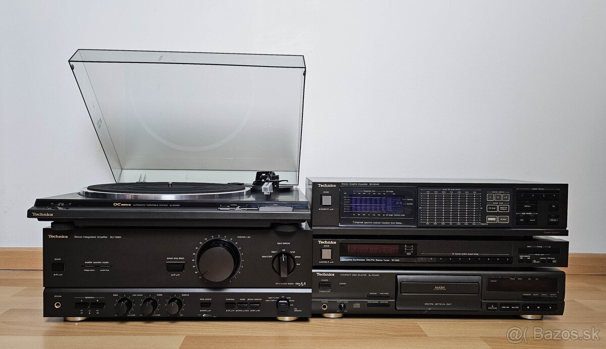 Technics zostava / Zosilnovac / CD / Equalizer / FM / Gramof