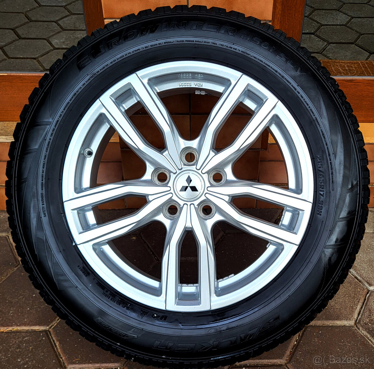 alu R17 5x114,3 senzory tlaku (pneu 215/65) orig. Mitsubishi