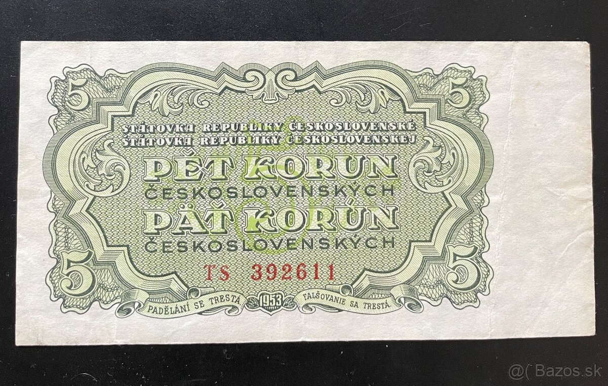 5 korún 1953