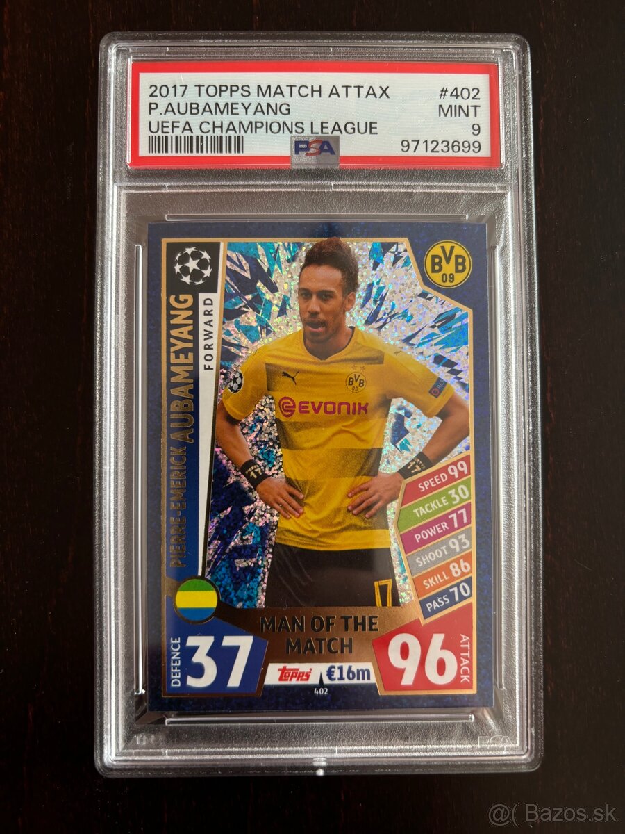 Futbalová Karta - Aubameyang PSA9