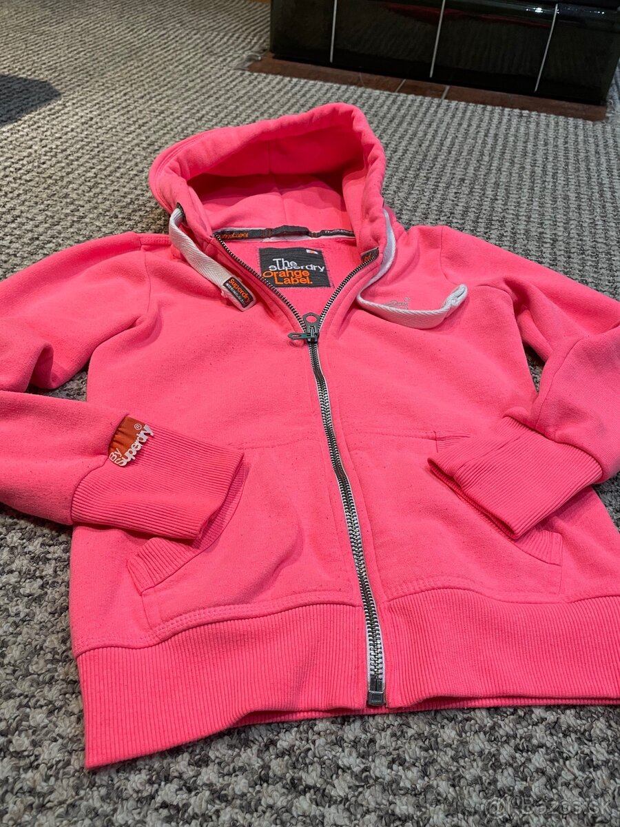 Superdry mikina neonova XS