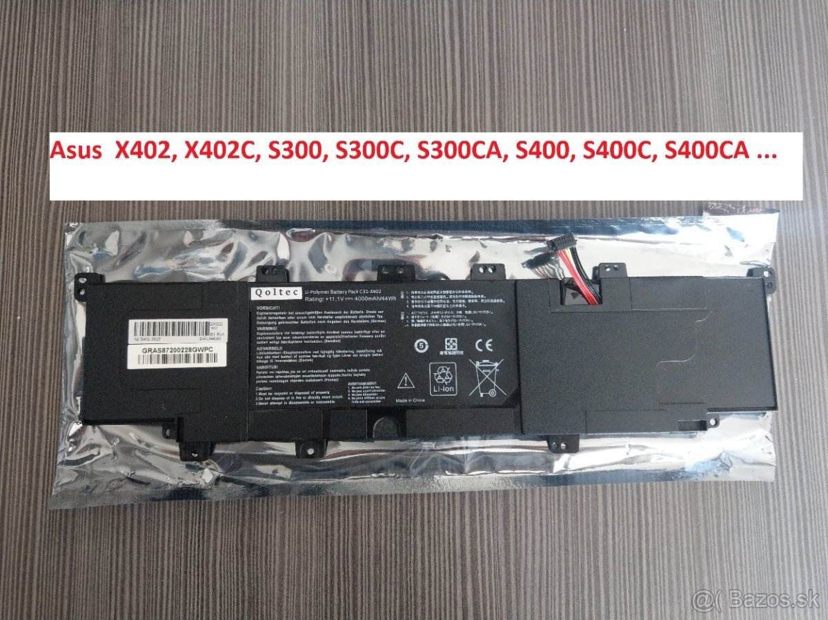 Baterka na Asus X402, X402C, S300, S300C, S300CA, S400, S400