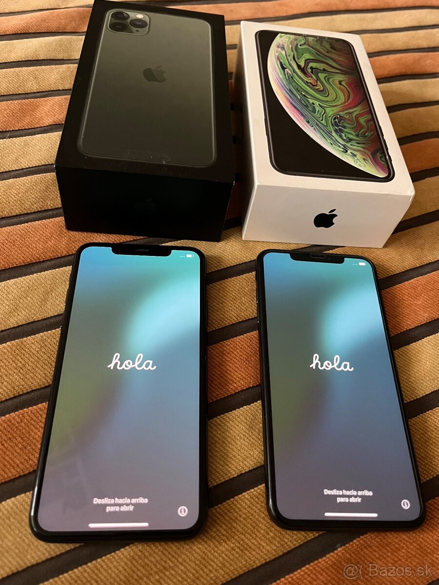 Predám iPhone XS max 64gb a 11pro max 64 gb