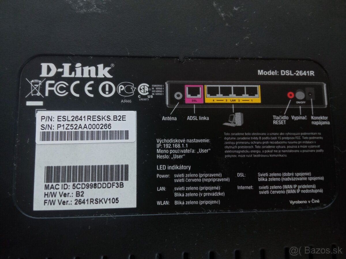 DSL Router D-Link 2641R