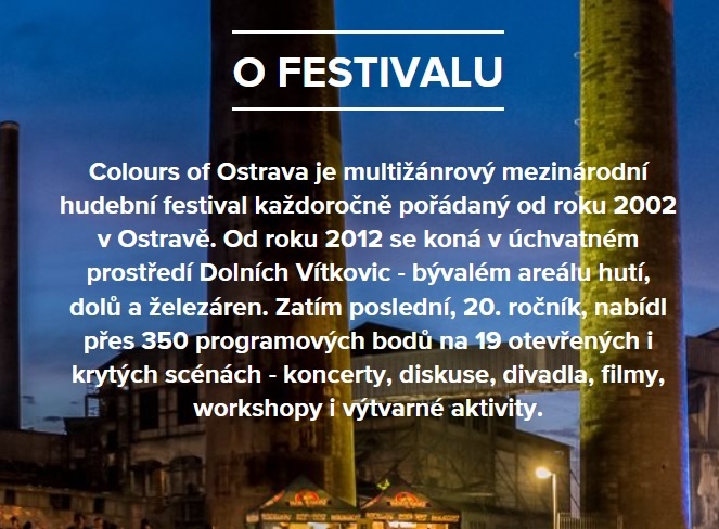 Predám 4dennú vstupenku COLOURS OF OSTRAVA 2024