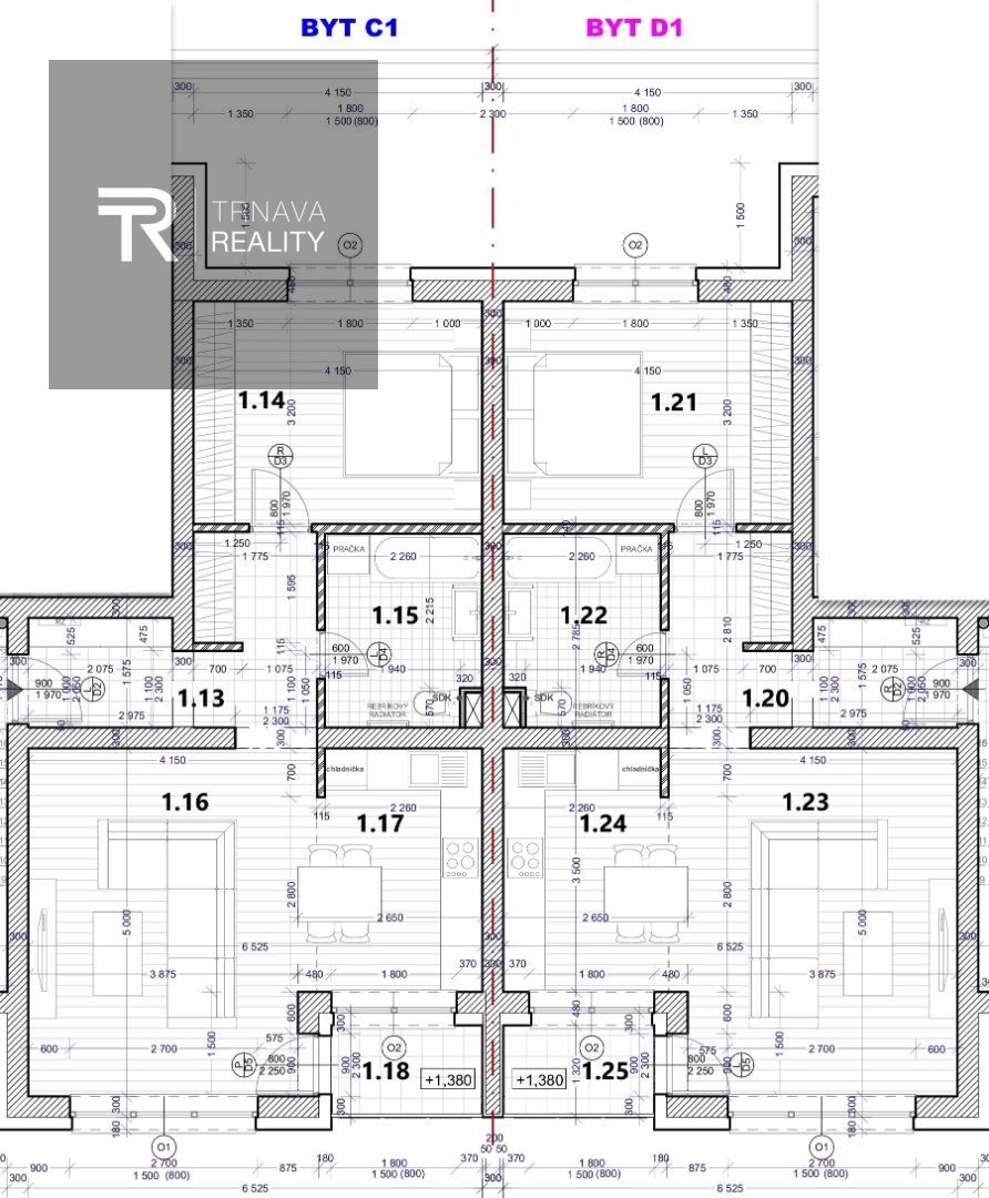 VYPREDANÉ  2-izbový VEĽKÝ 64m2 byt v obci Červeník, okres Hl