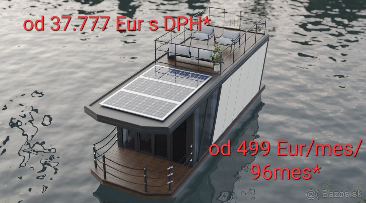 Hausbot/Houseboat 9.3x3m NOVY