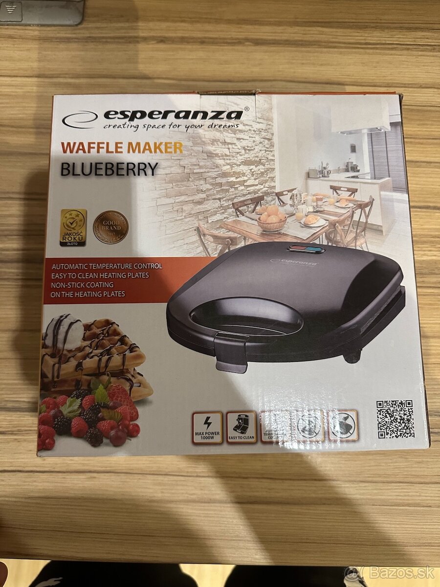 Predam Waflovac ESPERANZA WAFFLE MAKER BLUEBERRY