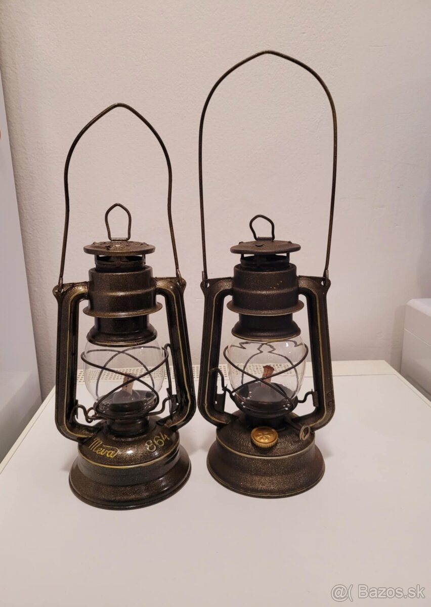 Staré petrolejové lampy Meva 864