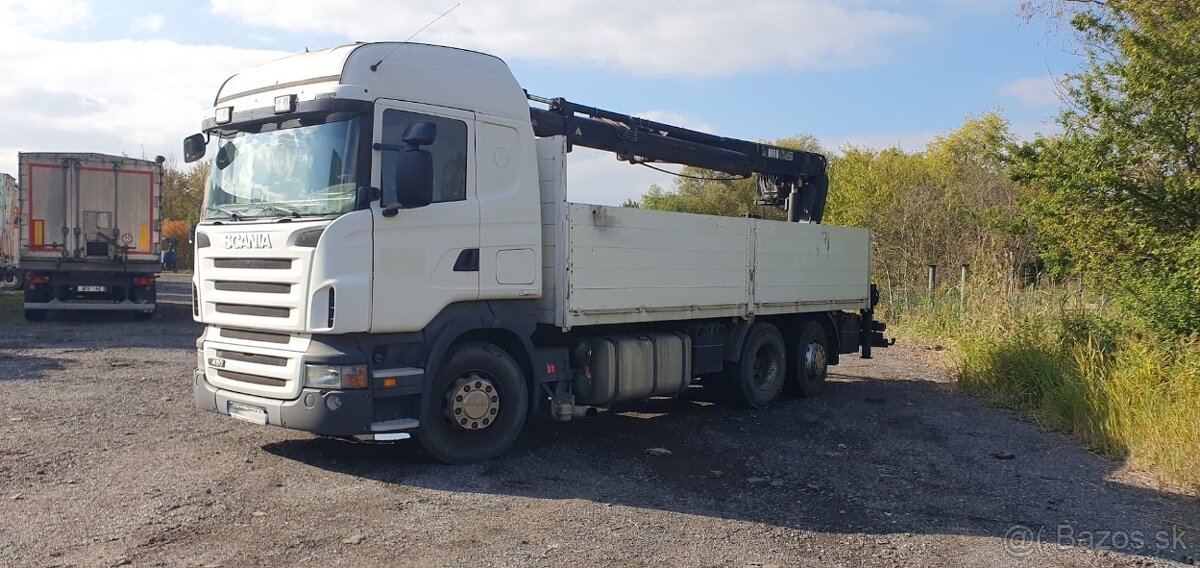 valník SCANIA R480 6X2 S HYDRAULICKOU RUKOU