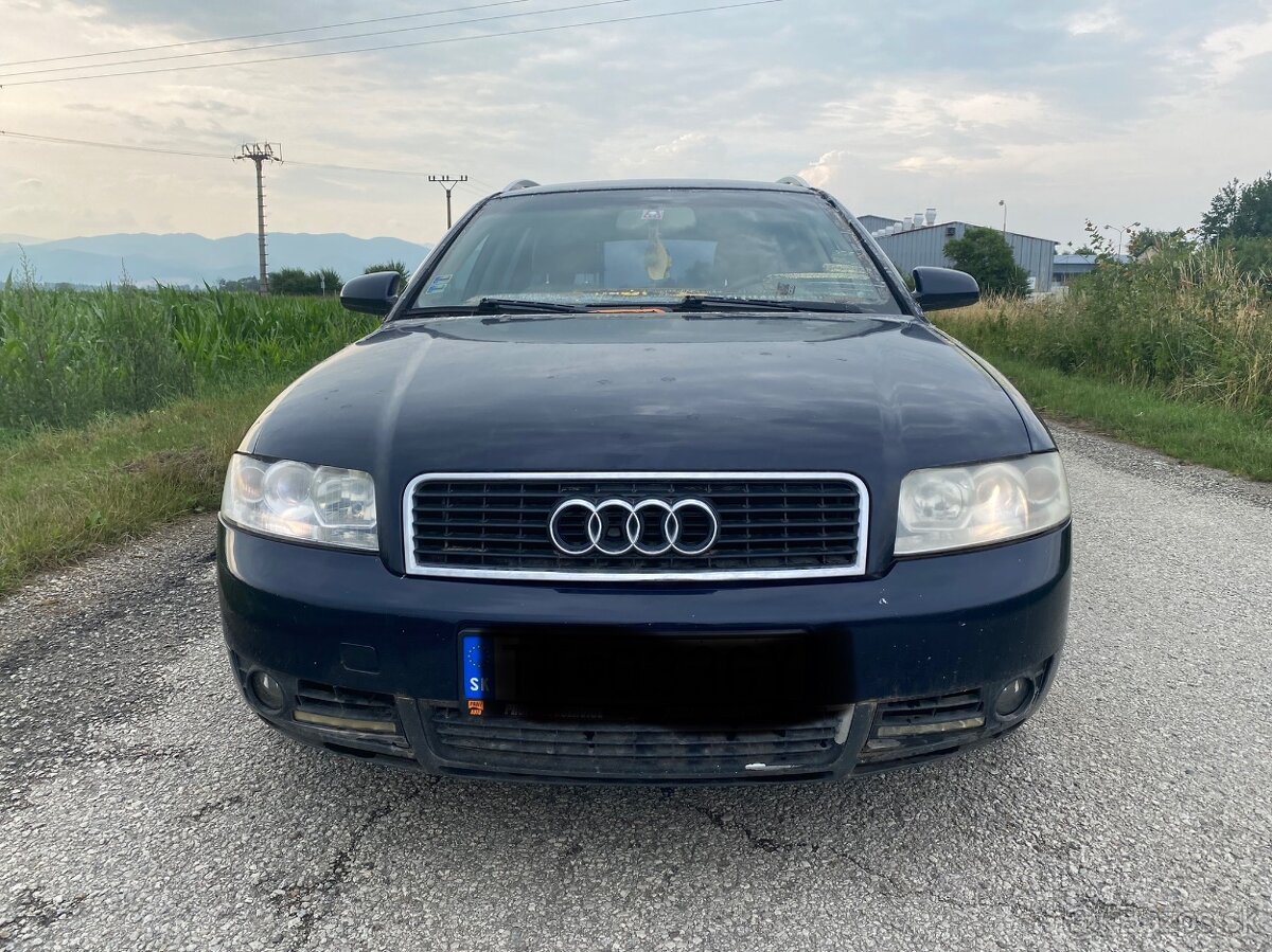 Audi a4 b6 2.5tdi 120kw BCZ modrá metalíza multitronic