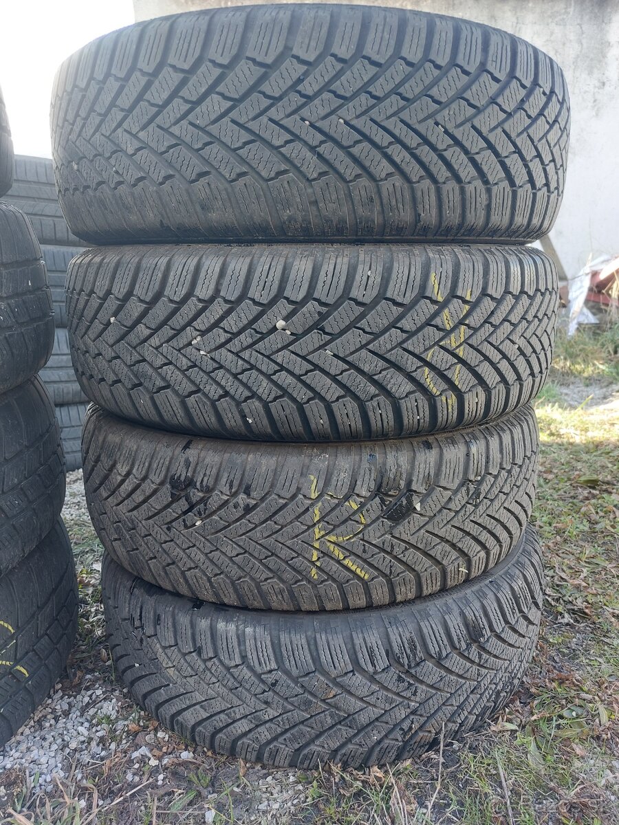 Predám 4ks zimné 185/60R15 Continental DOT 3420