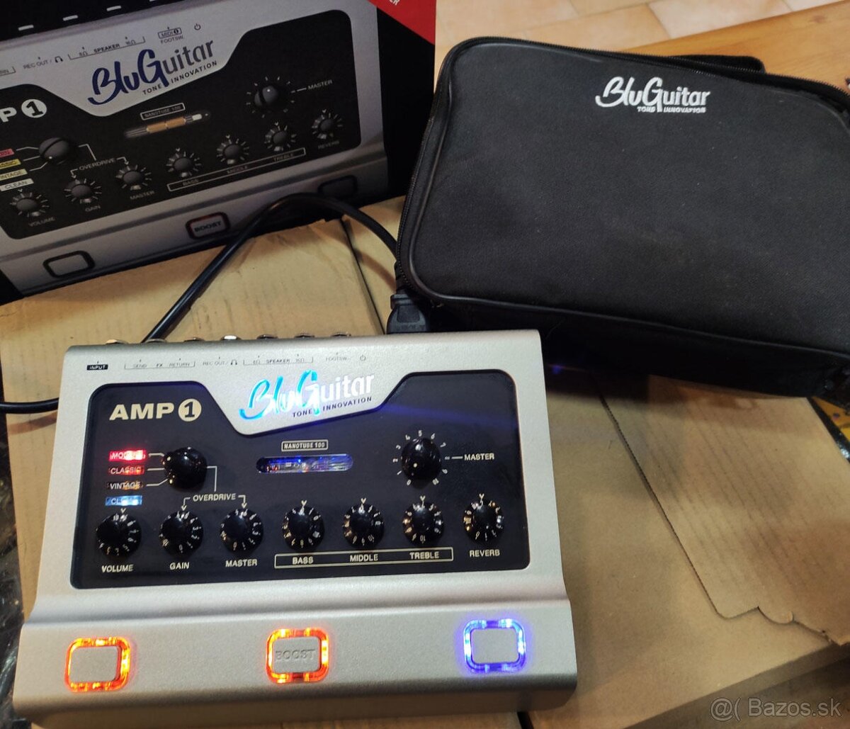 BluGuitar AMP1 - 100W gitarový zosilovač/preamp 4 kanál