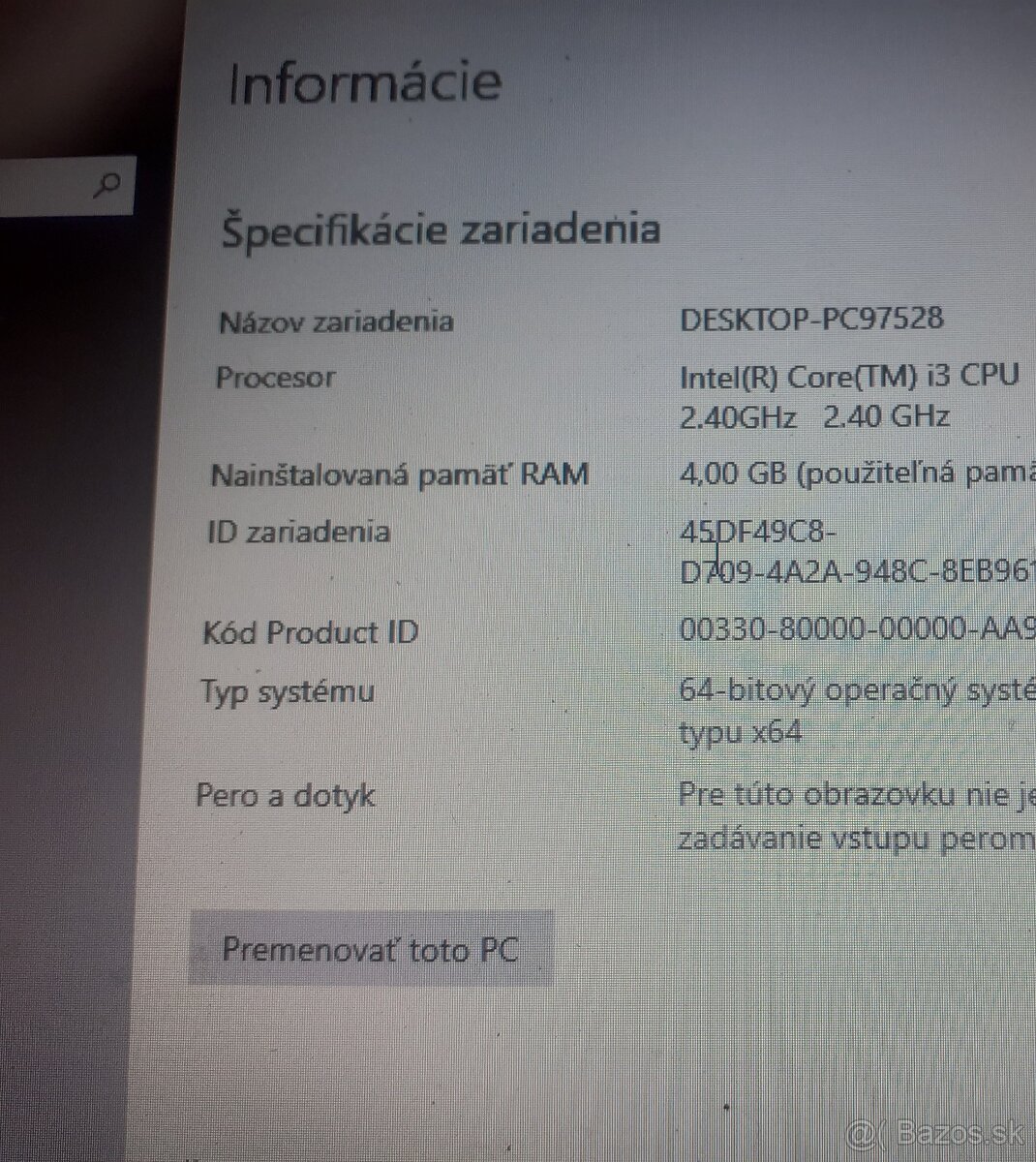 Predam notebook znacky packard bell