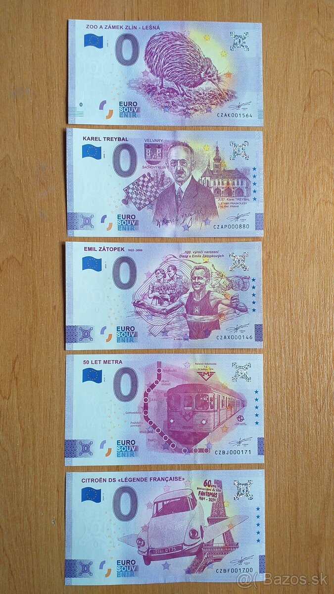 0 euro bankovka, 0 euro souvenir, 0€ bankovka 3