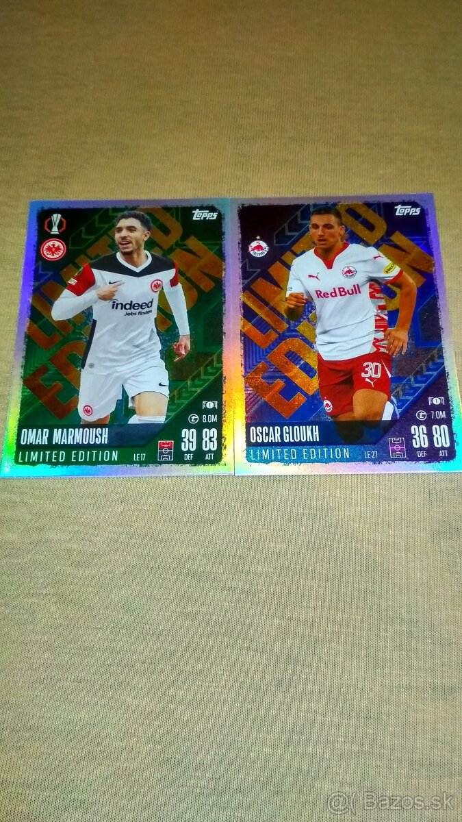 Futbalové kartičky Topps Match Attax