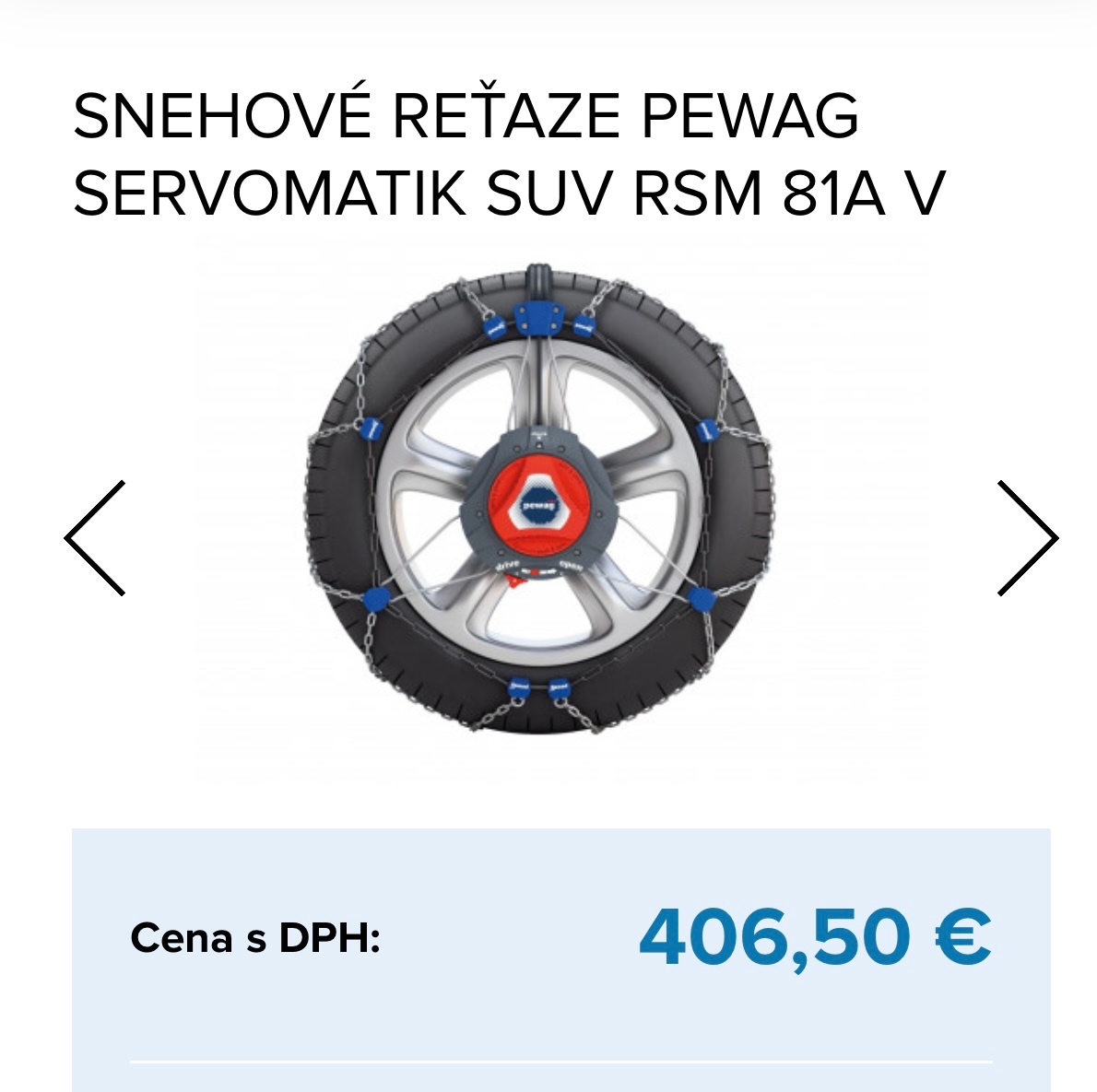 Predám snehove retaze PEWAG