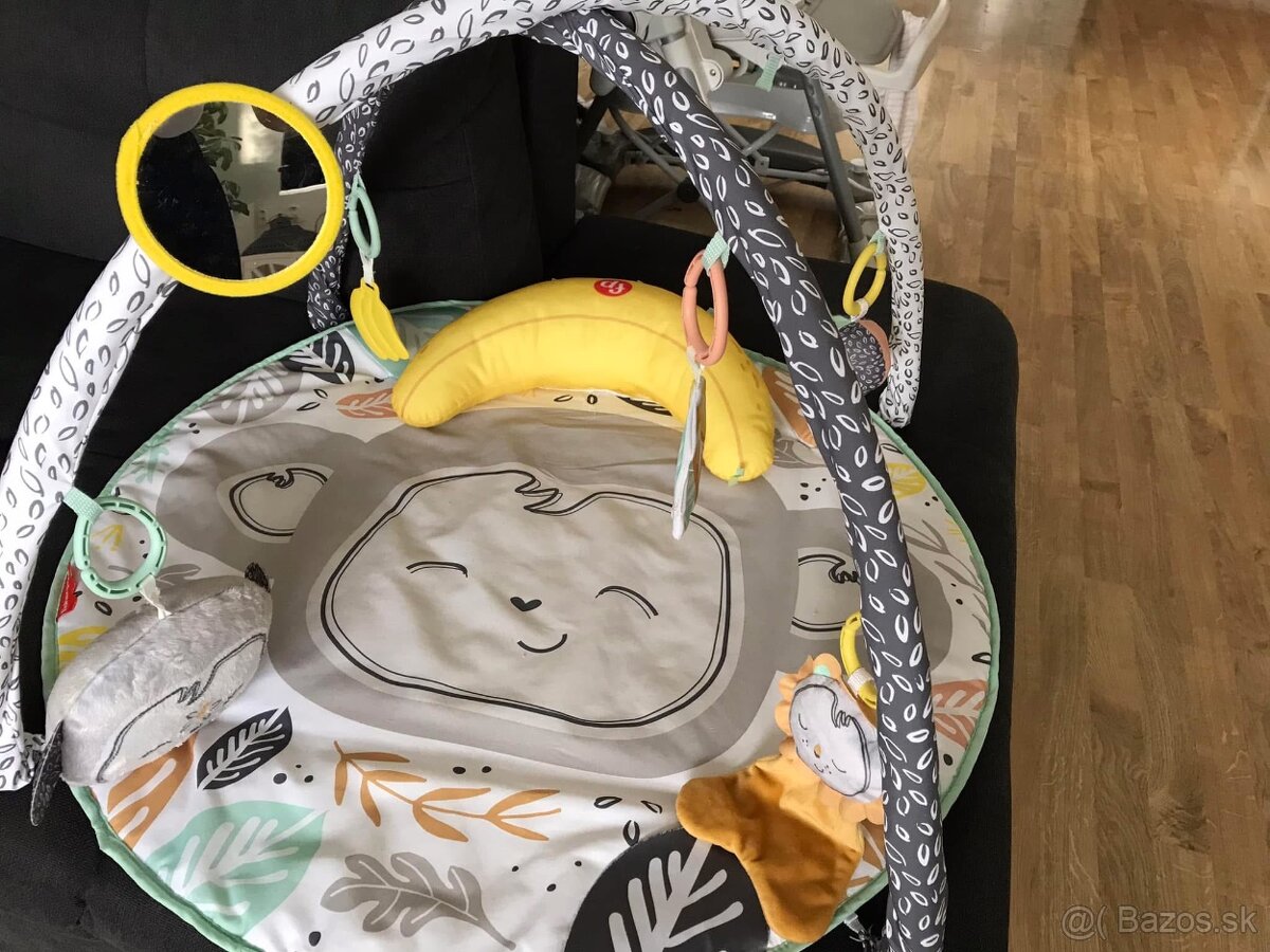 Hracia deka Fisher-Price Monkey s vankúšom na hranie Banana