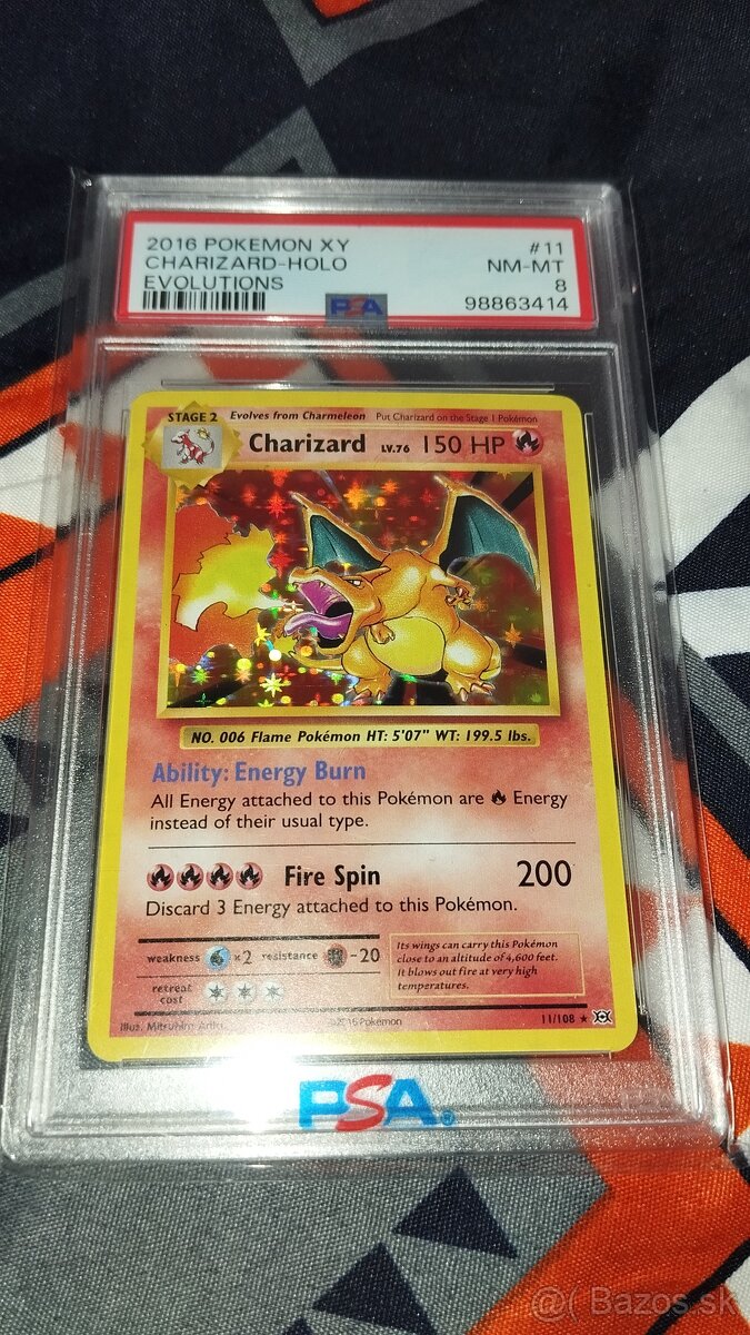 Charizard Holo PSA 8