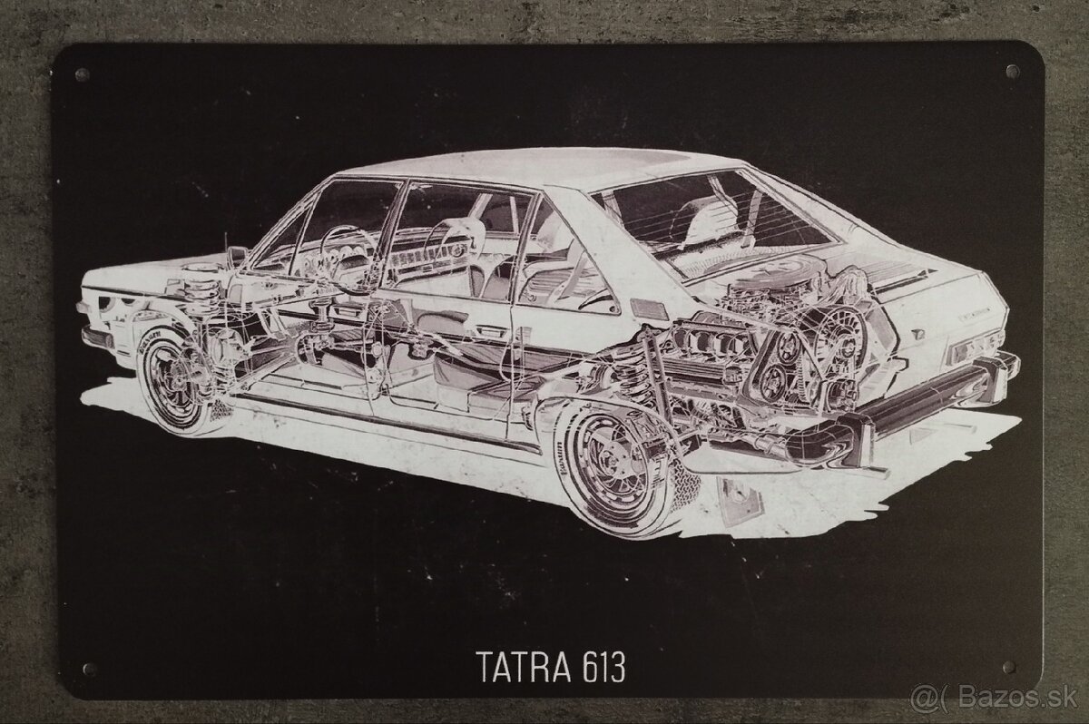 Retro tabuľka Tatra 613