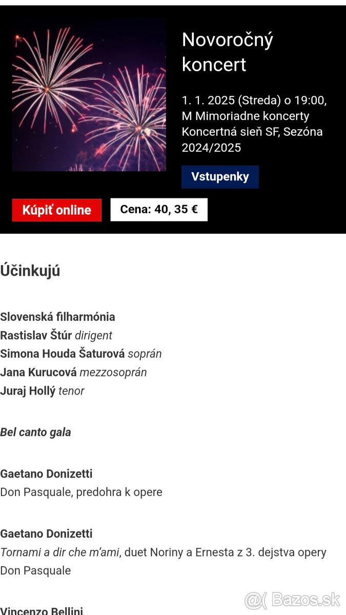 Novoročný koncert Slovenskej filharmónie