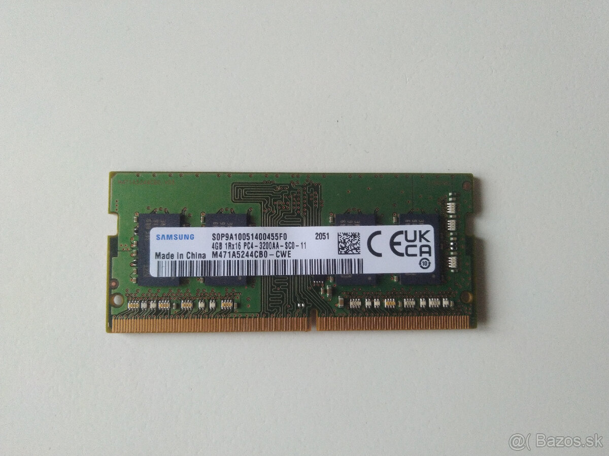 RAM Samsung DDR4 4GB SODIMM