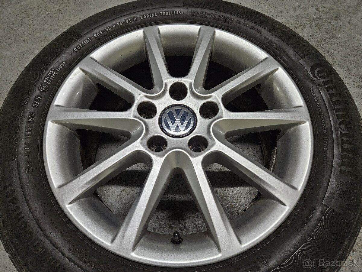 16" VW, Seat (5x112) + Continental