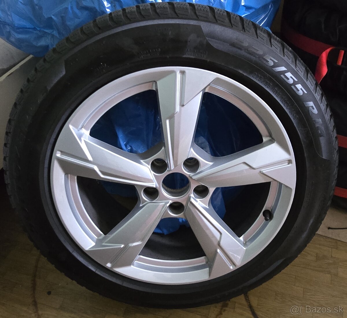 Audi disky s pneumatikami 4x 225/55/R18 - zimne