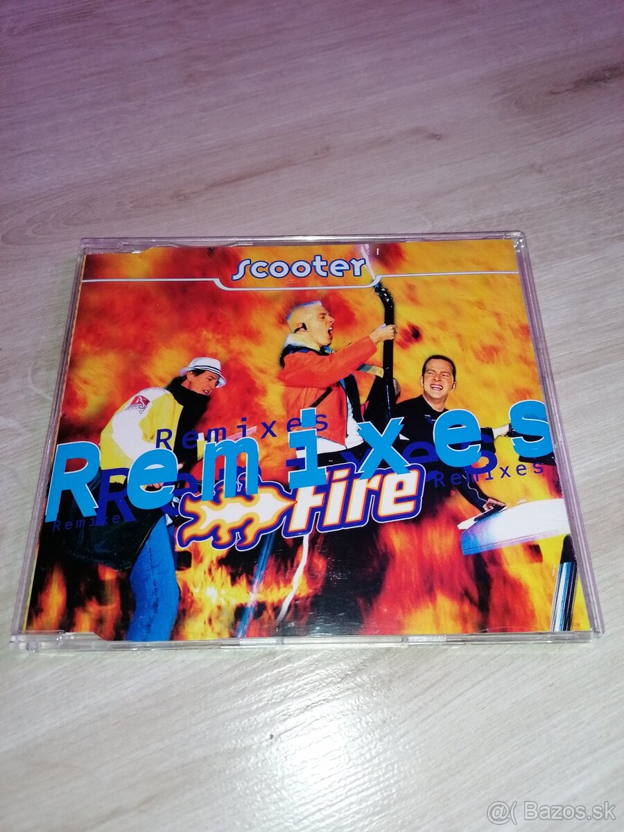 Scooter - Fire Remixes Striebrný okraj 4 track TOP Rarita