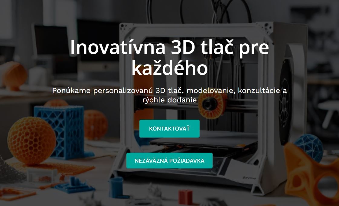 3D tlač výroba na zákazku