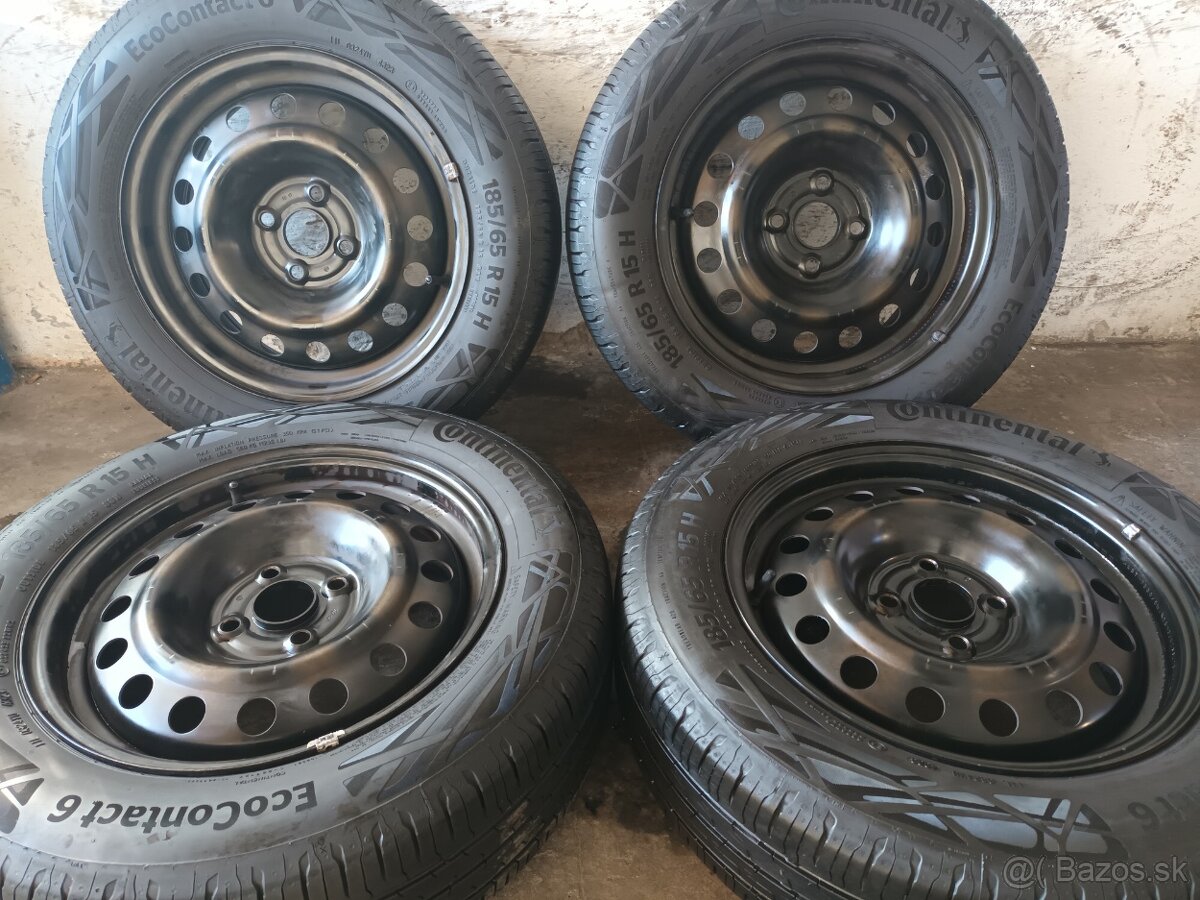 Letné 185/65 r15 na diskoch 4x100 KIA