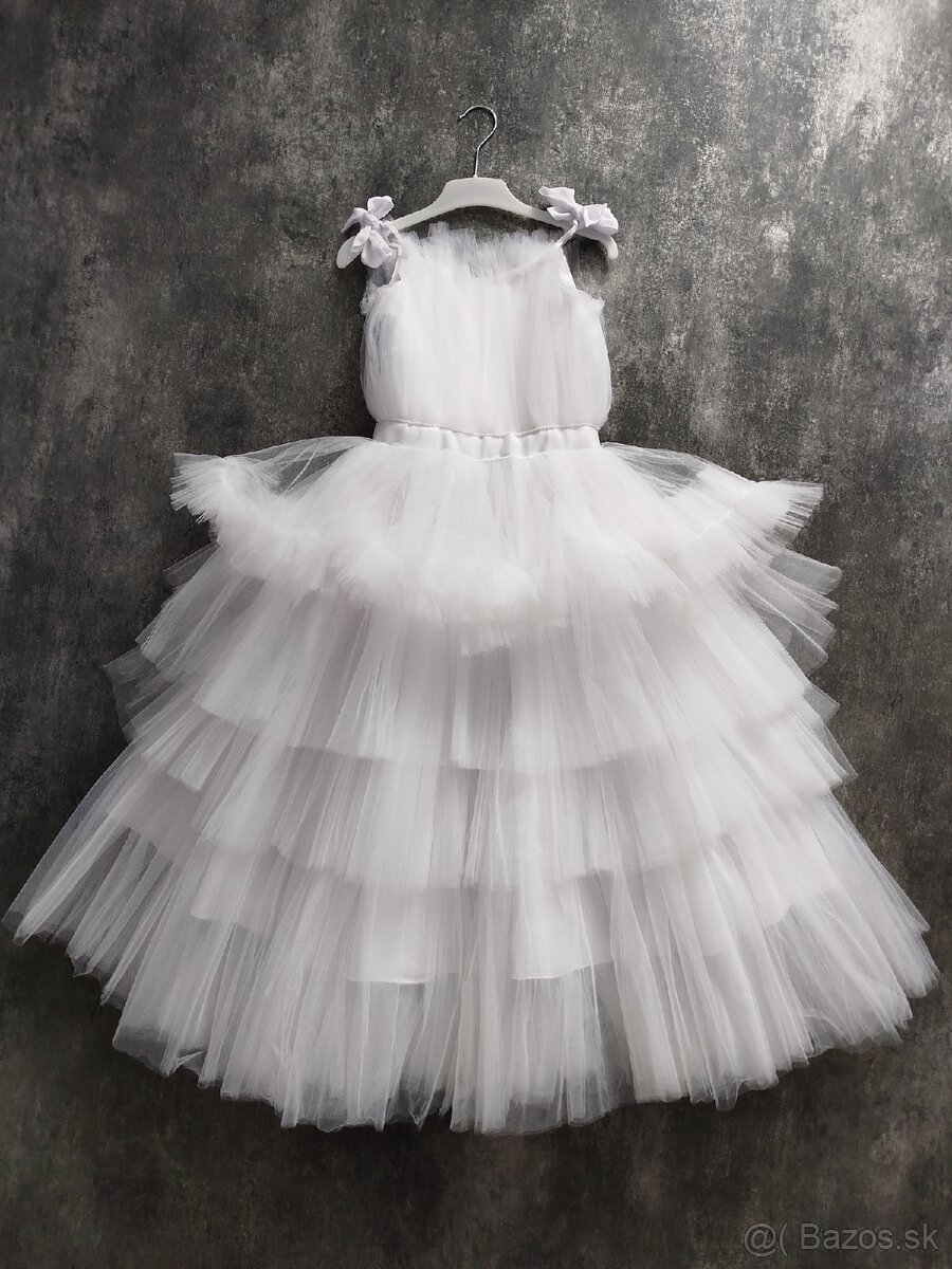 Dievčenské biele šaty
